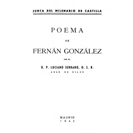 Poema de Fernán Gonzalez