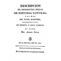 Descripción de diferentes piezas de Historia natural las más del ramo marítimo