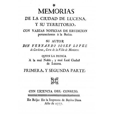 Memorias de la ciudad de Lucena y su territorio